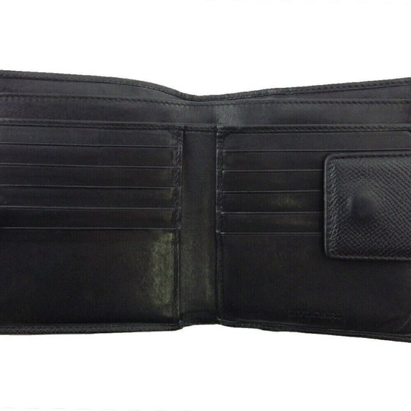 BVLGARI W Hook Wallet Bulgari Brugali Leather Authentic - Picture 5 of 12